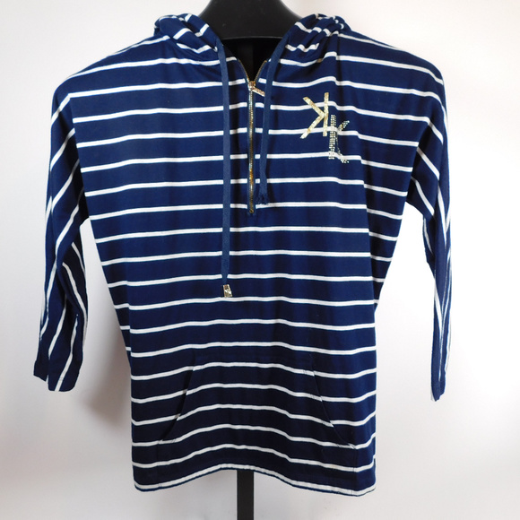 Kardashian Kollection Striped Hoodie S CL2320 1119 - Picture 1 of 6